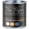 The Flynn Badewannenlack SET hochwertige Badewannenbeschichtung in Weiß, Grau, Schwarz und Beige 2 Komponenten glänzend (2,5 L, Schwarz)