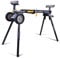 WORKESS WK-MS029E-2 Deluxe Rolling Miter or Mitre Saw Stand with 8 in Wheels 330 Lbs Load Capacity Black and Grey Single Pack