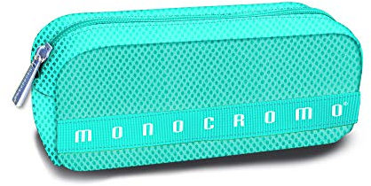 Pigna Monocromo, Astuccio, Portapenne formato Bustina effetto rete, Azzurro