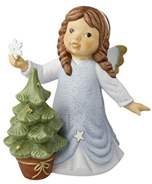 Goebel Figur 25,5 cm & Mein funkelndes Weihnachtsbäumchen Nina & Marco Winterengelchen mit Swarovski Steinen