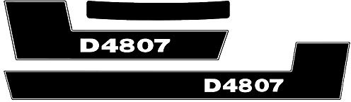 Deutz Aufkleber für Traktor D4807 Logo Emblem Sticker Label
