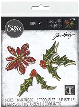 Sizzix Thinlits Stanzset für Weihnachten, saisonale Skizze von Tim Holtz