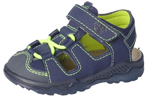RICOSTA Jungen Sandalen Gery, Kinder Lauflernschuhe, Weite: Mittel, waschbar, Halbschuhe, Klettverschluss, Sommerschuhe, Nautic/Ozean (170), 24 EU