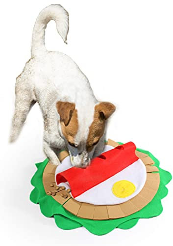 PETGARD Schnüffelteppich Schnüffelmatte Spielteppich rund ca. 54 cm Suchspiel für Hunde