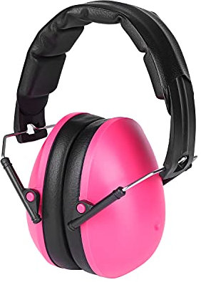 ITODA Shooting Earmuffs Noise Reduction Hearing Protection and Noise Cancelling Reduction Ear Defenders Foldable Hearing Protection Ear Muffs Headset for Working Shooting Hun0ting Mowing Light Pink