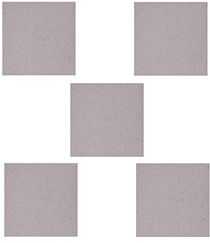 HeyNana - 5 Stück Wellenleiterabdeckug - Mica Platte für Mikrowelle - Mikrowellenherde, Ersatzplatte für Zubehör 9,9 x 10,8 cm