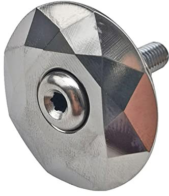Fahrrad Headset Abdeckkappe,MoreChioce Aluminiumlegierung Fahrrad Headset Top Cap Steuersatz Vorbau Obere Abdeckschraube Fahrrad Vorbaukappen Schraubensatz Fahrrad Modifikationszubehör,Silber