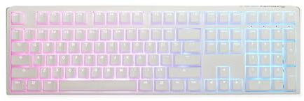 Ducky One 3 Classic Pure White Gaming Tastatur, RGB LED - MX-Speed-Silver (US)