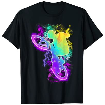 Buntes BMX Fahrrad Jungen Mädchen Rad T-Shirt