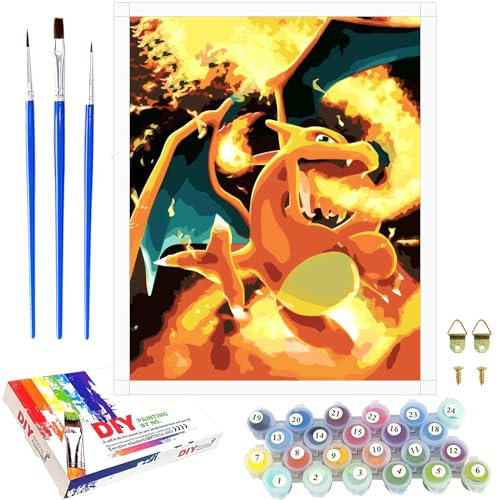 shinesky Malen Nach Zahlen Gross für Kinder teenager und Erwachsene Anfänger, DIY Handgemalt Ölgemälde Kit groß für 6-13 jahre Jungen, Home Haus Deko Bastelset Ohne Rahmen 40 x 50cm