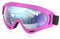 Maschere da Sci per Donne, Occhiali da Sci OTG Alta Chiarezza Ottica, Anti Nebbia Occhiali da Neve, Occhiali da Moto Casco Compatibile, 100% Anti-UV Antivento Sunglasses per Adulto Giovane, Rosa