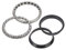 Tbest Roulement Trottinette, Roulements De Direction De Scooter, Bol de Roulement de Fourche de Trottinette électrique Dispositif de Direction à rotule rotative à Tige Verticale pour M365/PRO