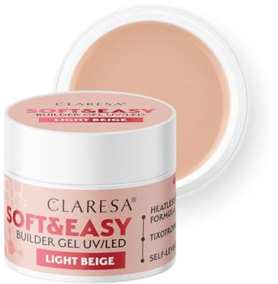 Claresa Soft & Easy Builder Gel Light Beige (45 g)