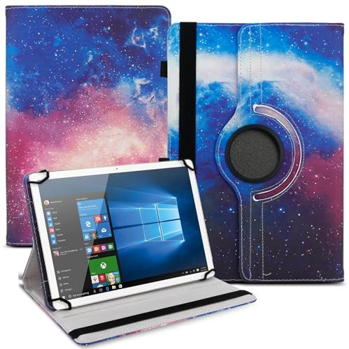 NAUCI Tablet Hülle kompatibel mit Bufo TP1040 TP1036 MB1001 Tasche Schutzhülle Case Universal Cover 10,1 Zoll aus Kunst-Leder Standfunktion 360° Drehbar, Farbe:Motiv 17