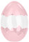 Ideen mit Herz | Deko-Eier | Deckel & Boden in Eierschalenoptik | Frühling | Eiersuche | befüllbar | Geschenk | Mitbringsel | Ø 9,3 cm | 13 cm hoch | Farbvariationen (Rosa)