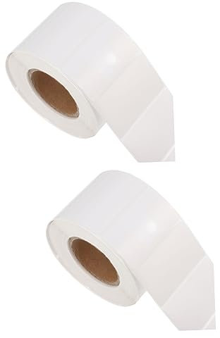 Tofficu 2 Rollen Thermopapier farbige Aufkleber Drucker Thermoetiketten preisetiketten preisschild Etiketten für Drucker Etikettenaufkleber Etikettendrucker selbstklebende Adressetiketten