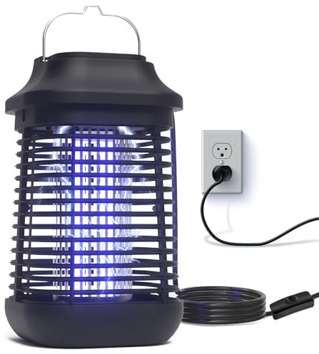 Lampe Anti Moustique 4200V 15W UV,utilisée pour Tuer Les moustiques et Autres Insectes Volants, Convient pour intérieur et extérieur