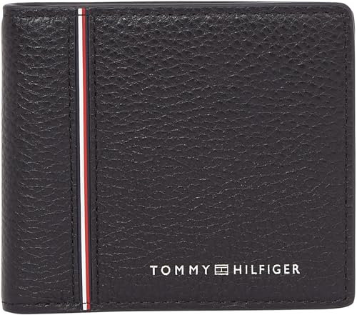 Tommy Hilfiger Th Corp Mini CC Wallet Am0Am13042, Portefeuille à Deux Volets Homme, Black (Black), OS