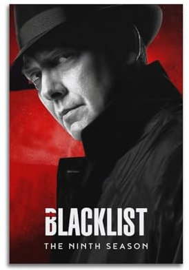 Krem The Blacklist Poster auf Leinwand, Geschenk für Freunde, Schlafzimmer, Wohnzimmer, Dekoration, modern, ästhetisch, 30 x 45 cm, ungerahmter Stil