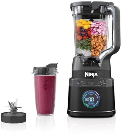 Ninja 2-in-1 Detect Power Mixer Pro & Single Serve, 1200W Mixer mit Krug, & 2x Single Serve Tassen, Smoothies mixen, Gemüse hacken & Frozen Drinks mixen, Schwarz, TB301EU