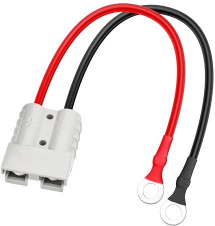 Futuhada 50A 600V Connecteur Batterie à Joint Torique 10AWG, Connexion Rapide Prise de Connecteur Câbles D'onduleur Batterie 50CM Connecteur Chargeur Batterie Chariot Élévateur avec Câble