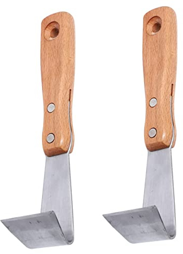 BESPORTBLE Rindenschäler für Bäume 2 Stück Baumrindenschneider und Stahl Ergonomischer Griff ohne Grate für Obstbäume im Garten