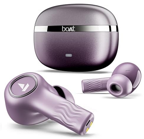 boAt Nirvana Ion ANC, cancellazione attiva del rumore (~ 32 dB), batteria 120 ore, supporto app, Crystal Bionic Sound, 4Mics ENx, auricolari Bluetooth v5.3, auricolari TWS wireless con microfono