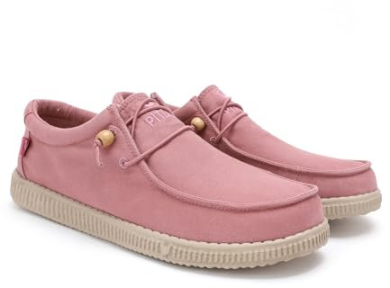 WALK IN PITAS | WP150 WALLABI Washed | Mocasines de Hombre | Náuticos Casual | Zapatillas de Verano | Zapatos de Hombre Casuales | Zapatos Pitas | Lila 41