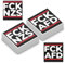 PYAIOVR 100 Stück Aufkleber,FCK AFD & FCK NZS - Sticker - Set mit jeweils 50 Stickern,5,2cm x 5,2cm - fck afd sticker fck nzs sticker aufkleber links