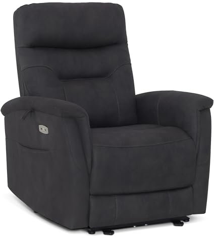 M MCombo Relaxsessel mit Liegefunktion, Fernsehsessel Elektrisch Verstellbar, TV Sessel mit 160° Liegefunktion, Recliner Chair, USB & Seitentasche, Sessel Wohnzimmer Relax, 7077 (Dunkelgrau)