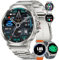 1.85 Reloj Inteligente Hombre con 3 Cinturini/800 mAh,Smartwatch con Llamadas,24/7 Pulsómetro SpO2,Monitor Sueño,5ATM Impermeable Pulsera Actividad 123 Modos Deportivos Android iOS