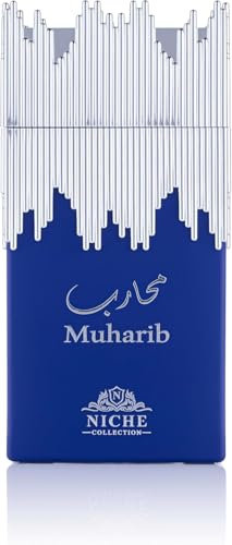 Muharib Niche Collection Eau de Parfum 100ml - Zitrus-würziger Herrenduft mit Bergamotte, Apfel, Ananas & Patchouli | Langanhaltender, maskuliner Duft mit Moschus Zedernholz