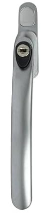Inline Espagnolette Window Handles – 4 Pack, Universal Fit for uPVC, Timber, and Aluminium Windows, Available in White, Chrome, Black, Nickel, Gold, Satin Chrome – Durable, Secure (Satin Chrome)