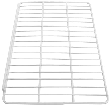 Adorainbow Organisateur de Tiroir de Congélateur en Acier Inoxydable Blanc 43,5x30cm Séparateur à Grille Protectrice pour Congélateur Coffre et Mini Frigo en Dortoir
