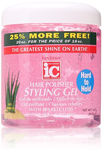 IC Hair Polisher Styling Gel with Sparkle Lites - Hard to Hold - 567g