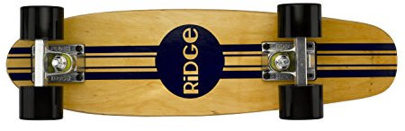 Ridge Retro Skateboard Mini Cruiser, schwarz, 22 Zoll, WPB-22