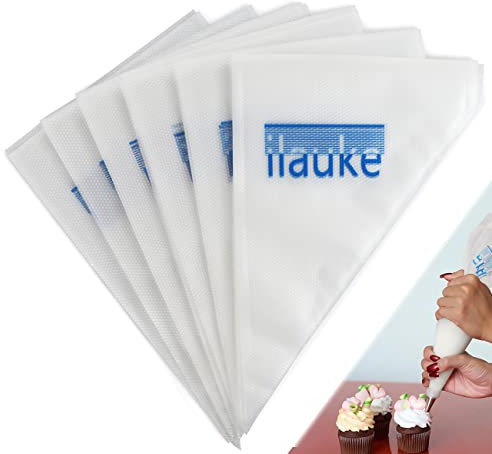 ilauke Piping Bags, 100PCS Pastry Bags 12 inch Anti-Burst Piping Bags Disposable Icing Bags for Cupcake/Cream/Frosting/Cookie/Cake Decorating Supplies