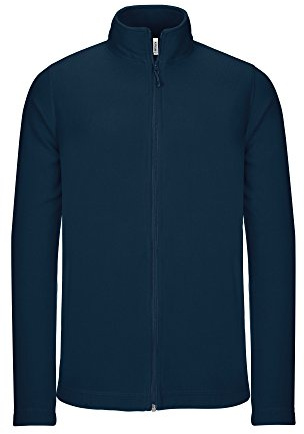 Kariban Mens Full Zip Microfleece Jacket (L) (Navy)