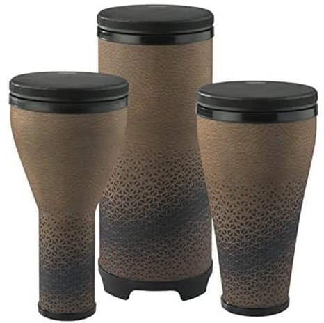 Remo World Percussion Sets Festival Combo Pack (1x Djembe, 1x Timbau, 1x Tubano) Cafe DP-2510-AA-64