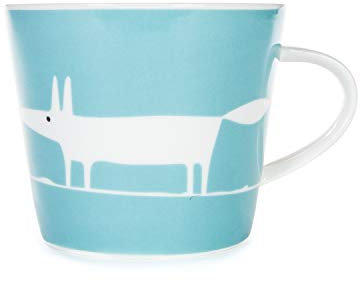 Scion Living – Keith Brymer Jones Collaboration Range – Mr Fox Keramiktasse – Blaugrün – 350 ml