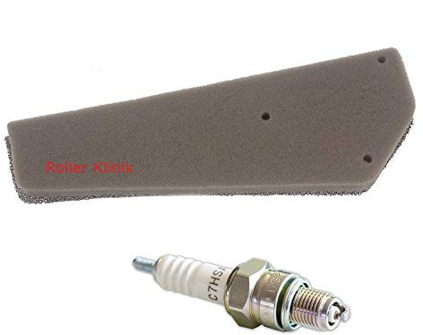 Zündkerze C7HSA & Filtereinsatz Luftfilter 4 Takt 50 ccm Roller Baotian Znen Benzhou