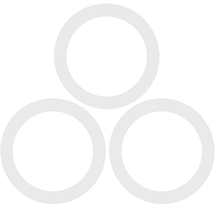 Argon Tableware Glass Storage Jar Seals - Small / 4cm - 6 Pack - Clear - Silicone Food Preserving Containers Airtight Container Ring