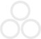 Argon Tableware Glass Storage Jar Seals - Small / 4cm - 6 Pack - Clear - Silicone Food Preserving Containers Airtight Container Ring
