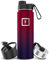 Metal Water Bottle with Spout Lid - 650ml 3 Lids - Stainless Steel Double-Walled Insulated Vacuum Leakproof - Sports Gym Camping Hiking Hydration School Kids