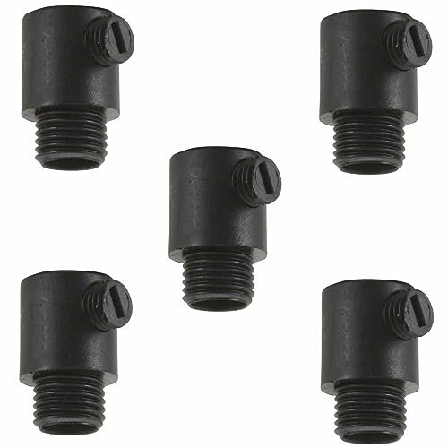WITTKOWARE 5 Stück Kabelzugentlastungen mit Gewinde M10x1, für Kabeldurchmesser bis 7mm, Farbe schwarz