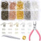 1128 Stücke Ohrring Machen Kit, Ohrring Macht liefert Kit mit Haken, Spaltringe, Zange, Pinzette, Öffner für Ohrringe, Machen DIY Ohrhänger Schmuck und reparieren
