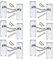 Golden Grace 6 Pairs of Polished Chrome Victorian Scroll Lever Latch Door Handles for Internal Interior Doors 120mm x 42mm Premium Quality