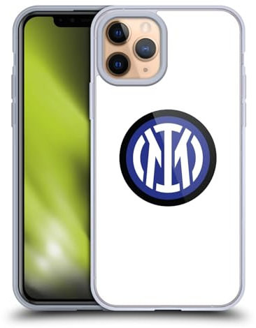Head Case Designs Offizielle Inter Milan Logo Auf Weiss Abzeichen Gelhülle [Militärischer Schutzgrad] Kompatibel Mit Apple iPhone 11 Pro Und Kompatibel Mit MagSafe