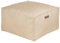 Pouf Sitzpouf Sitzhocker Leinenoptik beige 50x50 cm Quadrat Modern Skandi Mukki
