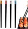 ZLXFT Baguette Chinoise Reutilisable,Baguettes Chinoises,Baguettes Inoxydable,Baguettes en Alliage Métallique,Japonaises Réutilisables Baguettes pour Manger,Cusinier, Restaurant,Cadeau de Noël